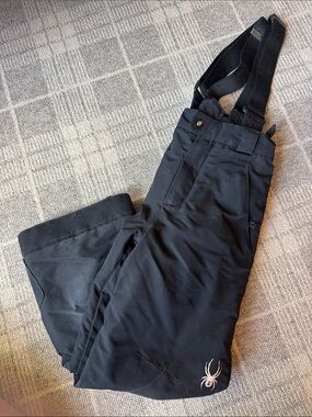 Boys spyder Black Snow/Ski Pants with Suspenders